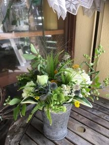 みずみずしい緑の効果～(*^_^*)｜「フローリスト飾り屋」　（鹿児島県鹿児島市の花キューピット加盟店 花屋）のブログ