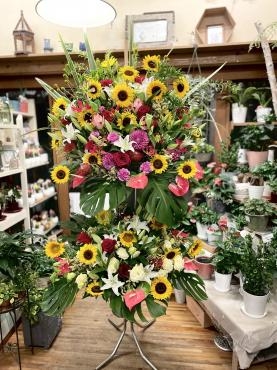 開店御祝にお届け致しました。｜「フローリスト飾り屋」　（鹿児島県鹿児島市の花キューピット加盟店 花屋）のブログ