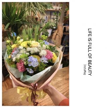 春の花贈り✿愛妻の日～お手伝い｜「フローリスト飾り屋」　（鹿児島県鹿児島市の花キューピット加盟店 花屋）のブログ