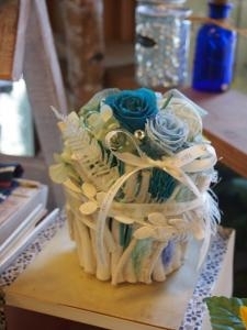 ｗｈｉｔｅ　×　Ｂｌｕｅ　でさわやか気分をお届けします～｜「フローリスト飾り屋」　（鹿児島県鹿児島市の花キューピット加盟店 花屋）のブログ