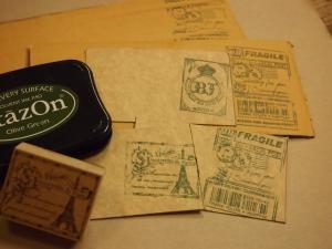 ～handmade　❄　stampカード～｜「フローリスト飾り屋」　（鹿児島県鹿児島市の花キューピット加盟店 花屋）のブログ