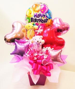 お誕生日バルーンアレンジメント、御注文ありがとうございました。｜「銀座ニューフラワー」　（東京都中央区の花キューピット加盟店 花屋）のブログ