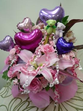 お誕生日、バルーンアレンジメント御注文ありがとうございました。｜「銀座ニューフラワー」　（東京都中央区の花キューピット加盟店 花屋）のブログ