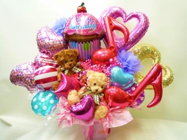 Birthday・ﾊﾞﾙｰﾝｱﾚﾝｼﾞﾒﾝﾄご注文ありがとうございました。｜「銀座ニューフラワー」　（東京都中央区の花キューピット加盟店 花屋）のブログ