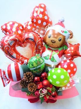 Christmasﾊﾞﾙｰﾝｱﾚﾝｼﾞﾒﾝﾄ・御注文ありがとうございました。｜「銀座ニューフラワー」　（東京都中央区の花キューピット加盟店 花屋）のブログ