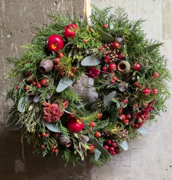 クリスマスリース｜「花かざり」　（大阪府大阪市城東区の花キューピット加盟店 花屋）のブログ