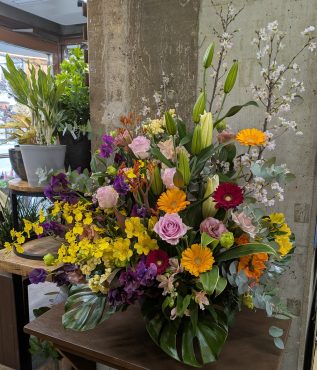 桜のアレンジメント｜「花かざり」　（大阪府大阪市城東区の花キューピット加盟店 花屋）のブログ
