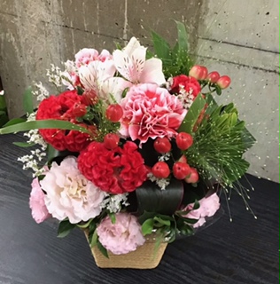 秋のアレンジメント｜「花かざり」　（大阪府大阪市城東区の花キューピット加盟店 花屋）のブログ