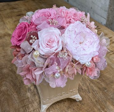 お祝いプリザーブドフラワー｜「花かざり」　（大阪府大阪市城東区の花キューピット加盟店 花屋）のブログ
